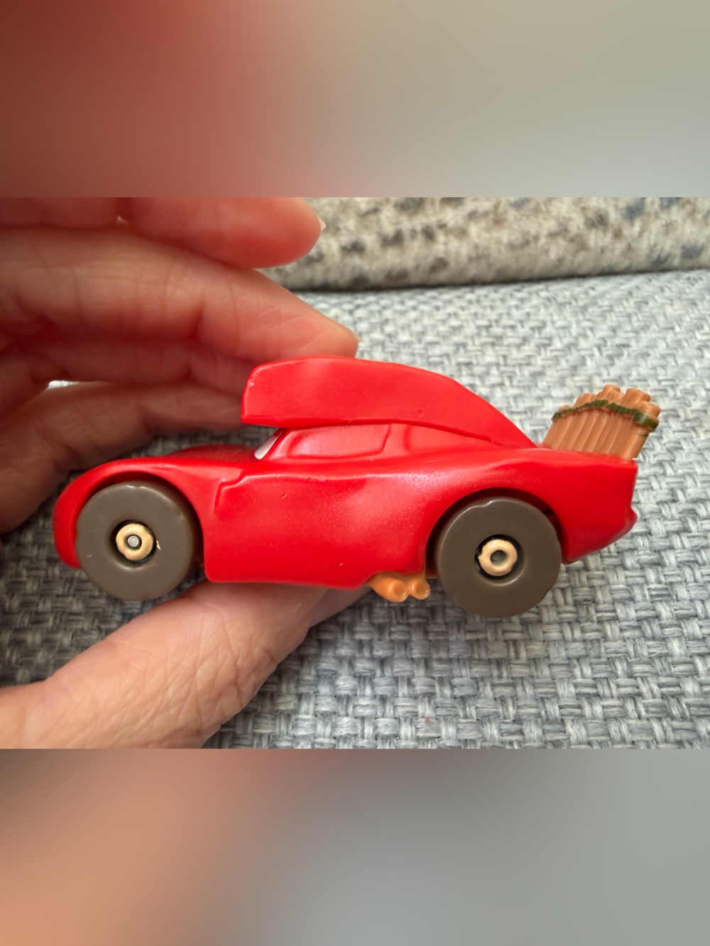 Pixar Cars on the Road “Caveman” Lightning McQueen diecast